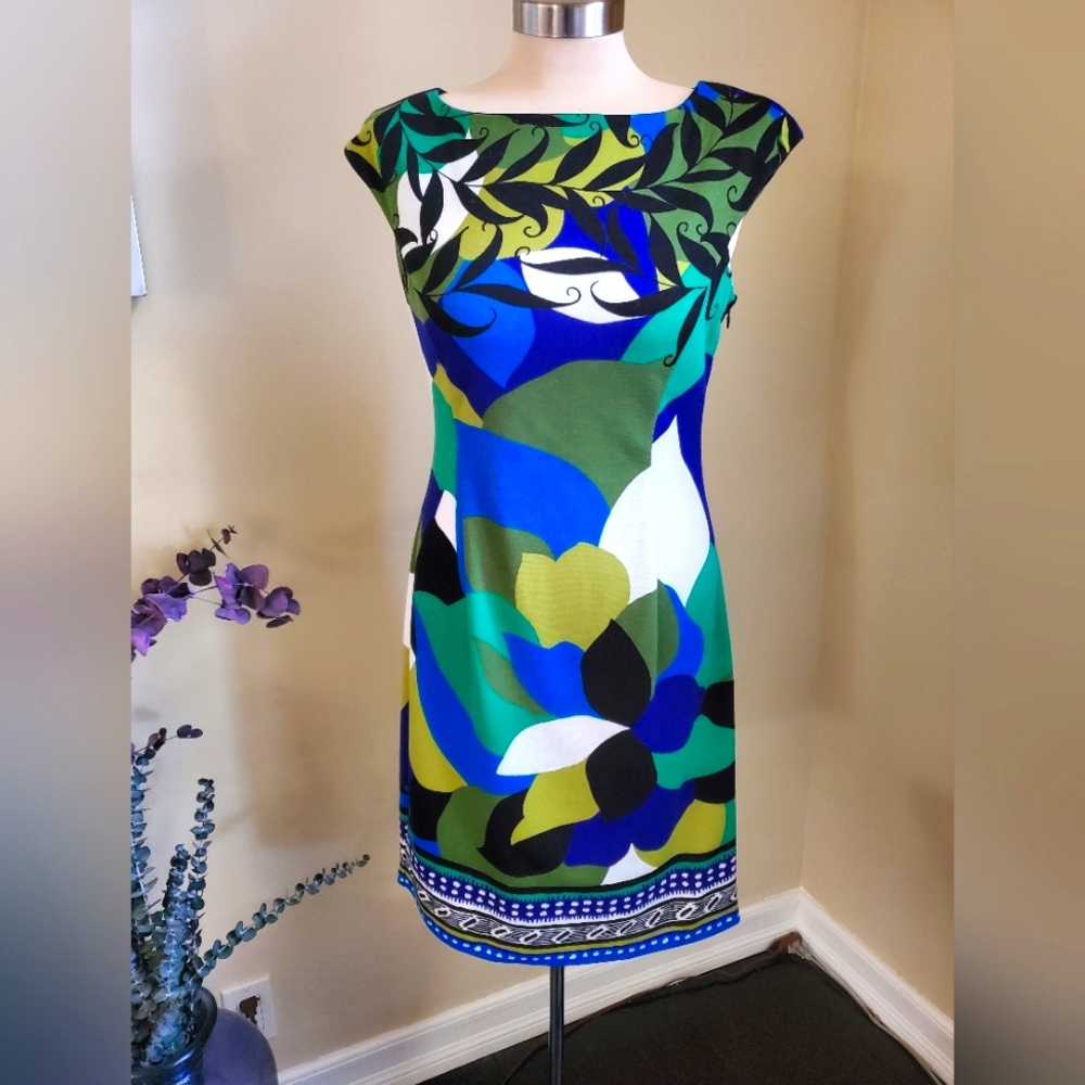 LONDON TIMES print dress size 6